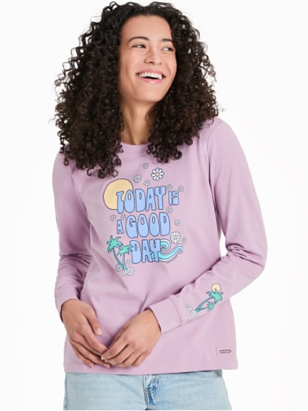 Life Is Good “Today is a Good Day” Crusher Tee Long Sleeve XL Beach Cozy 2554